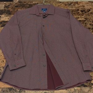 Apt. 9 Premier Flex Slim Fit Men's Large Long Sleeve Size 16-16.5 32/33